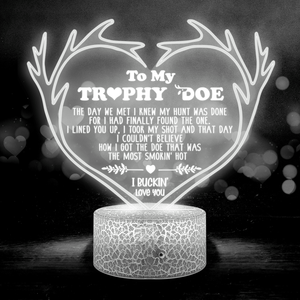 3D Led Light - Hunting - To My Trophy Doe - I Buckin' Love You - Glca13046