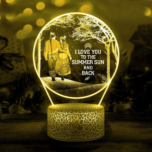 3D Led Light - Native American - To My Lover - I Love You To The Summer Sun And Back - Glca13020