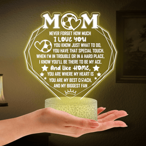 3D Led Light - Soccer - To My Mom - My Biggest Fan - Glca19055