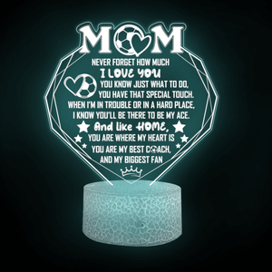3D Led Light - Soccer - To My Mom - My Biggest Fan - Glca19055