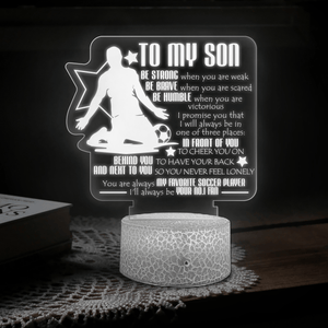 3D Led Light - Soccer - To My Son - Be Humble When You Are Victorious - Glca16013