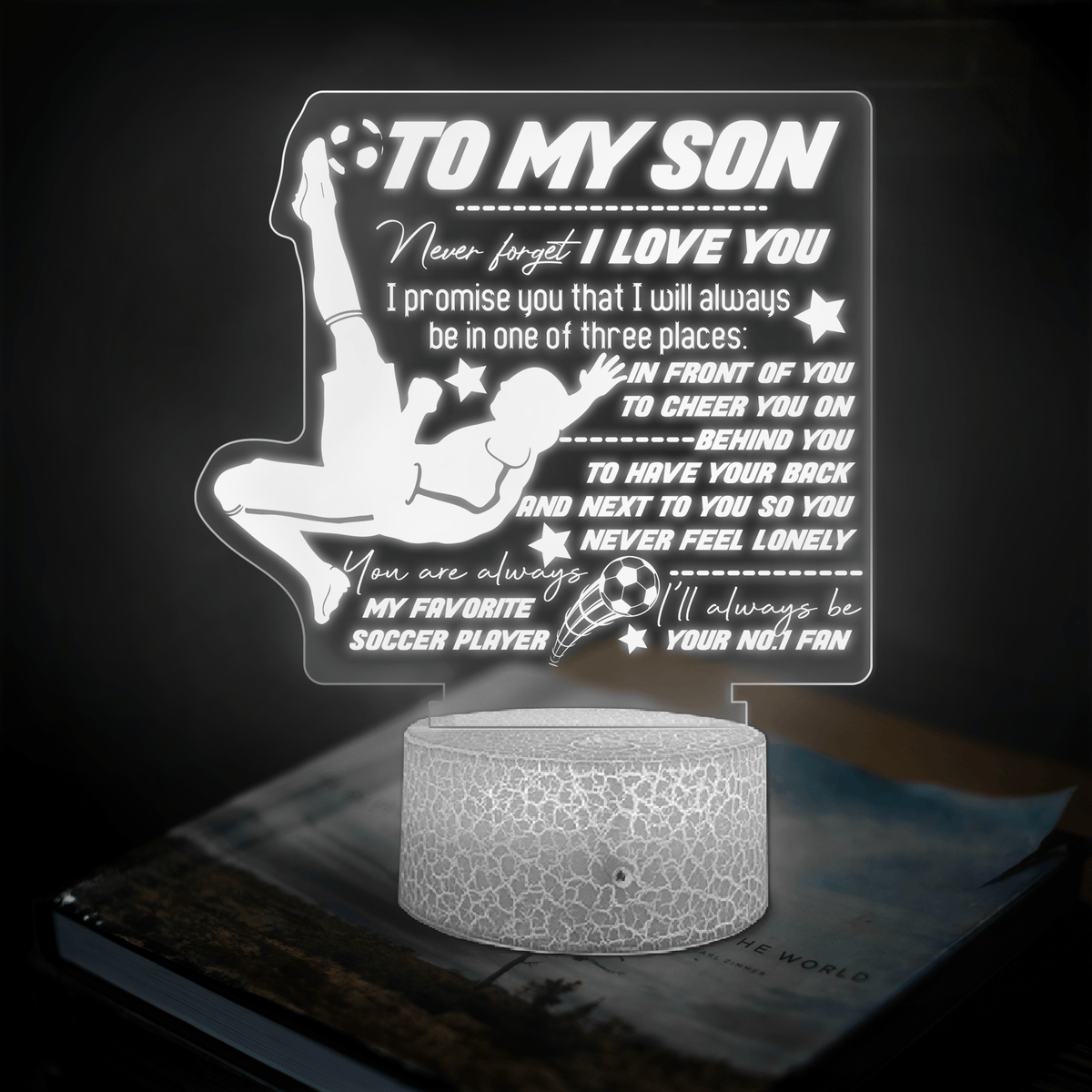 3D Led Light - Soccer - To My Son - You Are Always My Favorite Soccer Player - Glca16011