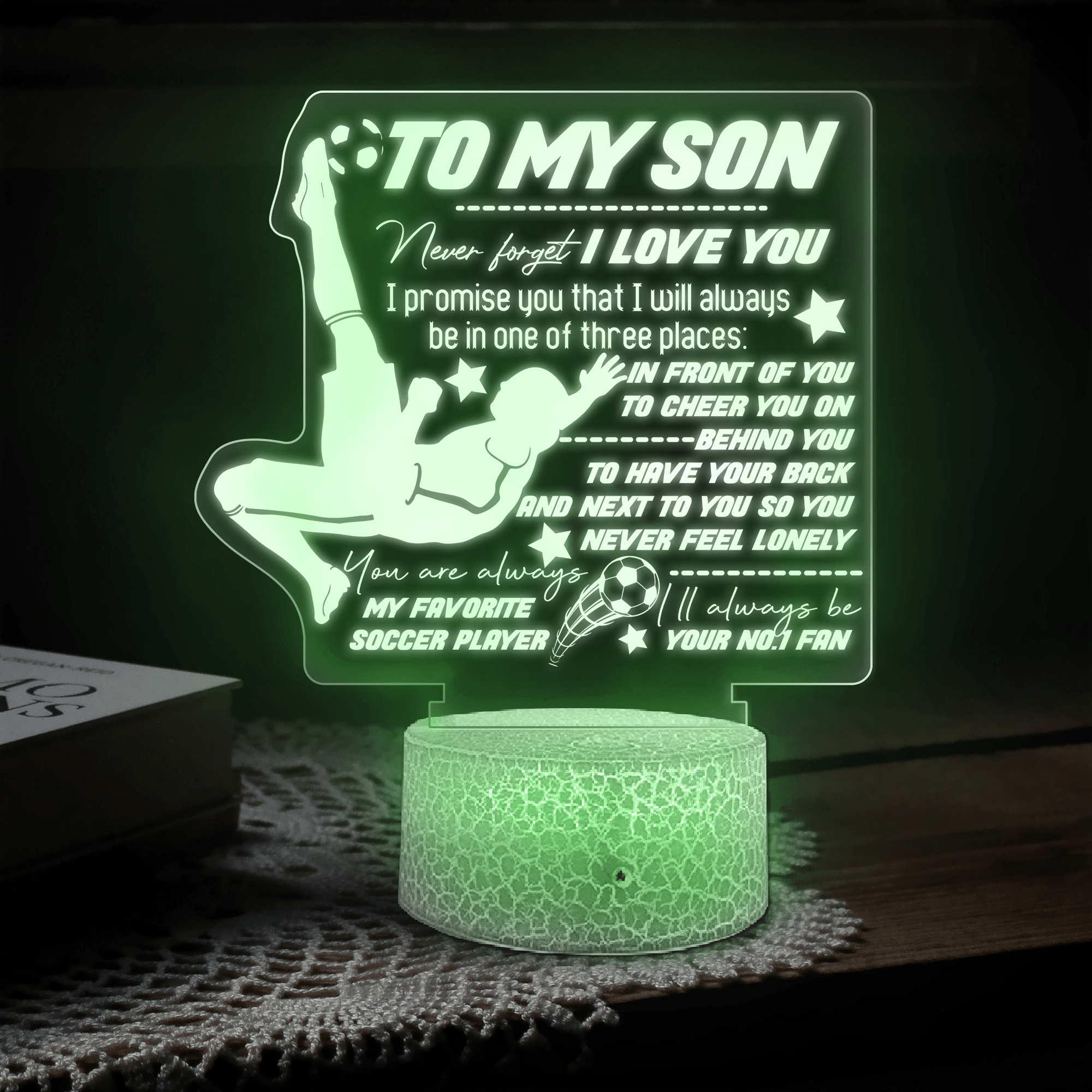 3D Led Light - Soccer - To My Son - You Are Always My Favorite Soccer Player - Glca16011