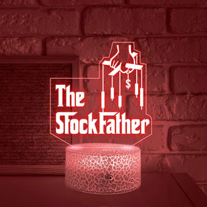 3D Led Light - Stock - To My Dad - The Stock Father - Glca18027