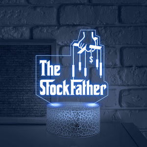 3D Led Light - Stock - To My Dad - The Stock Father - Glca18029