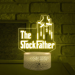 3D Led Light - Stock - To My Dad - The Stock Father - Glca18029