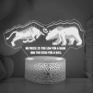 3D Led Light - Stock - To Myself - Bull And Bear - Glca34008
