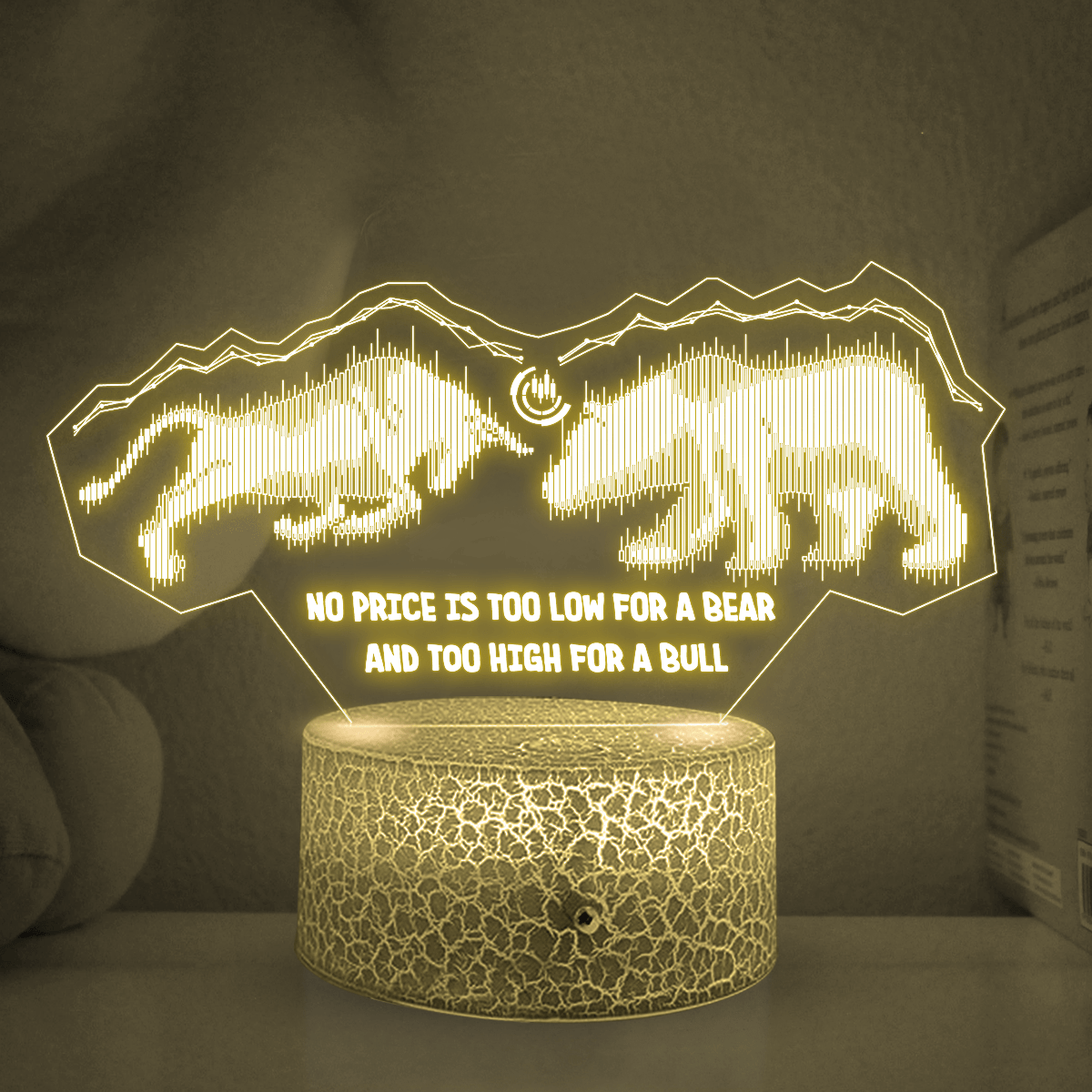 3D Led Light - Stock - To Myself - Bull And Bear - Glca34008