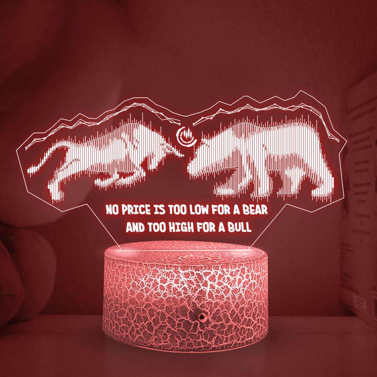 3D Led Light - Stock - To Myself - Bull And Bear - Glca34008