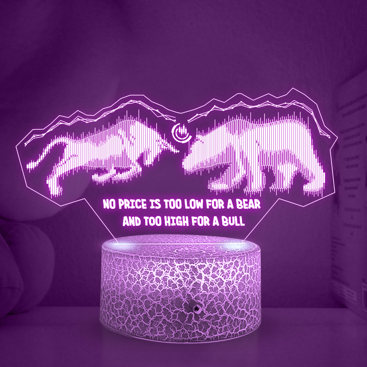 3D Led Light - Stock - To Myself - Bull And Bear - Glca34008