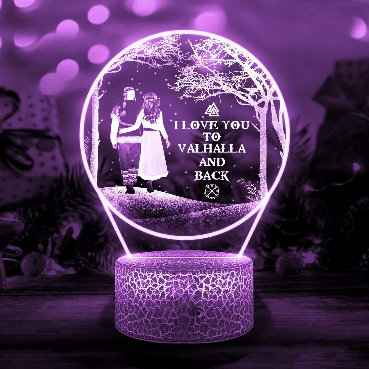 3D Led Light - Viking - To My Lover - I Love You To Valhalla And Back - Glca13021