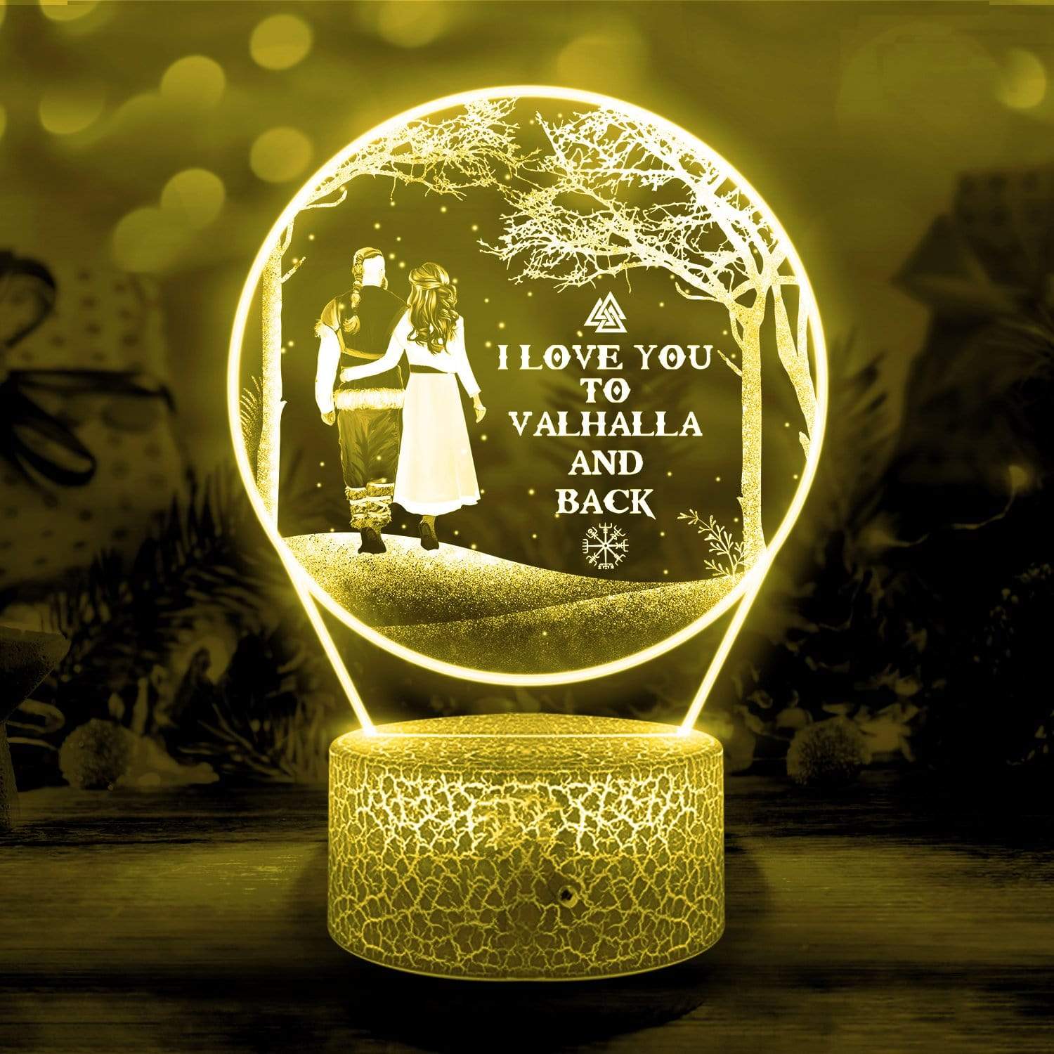 3D Led Light - Viking - To My Lover - I Love You To Valhalla And Back - Glca13021