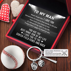 Baseball Set Keychain - Baseball - To My Man - I Need You Here With Me - Gkzy26003