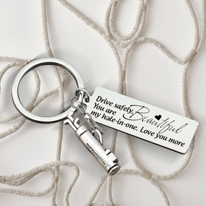 Golf Charm Keychain - Golf - To My Future Wife - I Love You To The Green And Back - Gkzp25001
