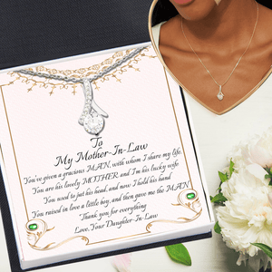 Alluring Beauty Necklace - Family - To My Mother-in-law - Thank you for everything - Snb19015