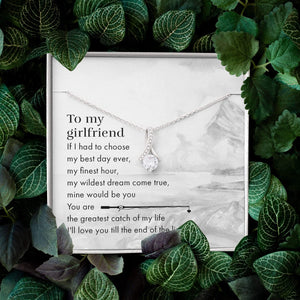 Alluring Beauty Necklace - Fishing - To My Girlfriend - You Are The Greatest Catch Of My Life - Snb13016