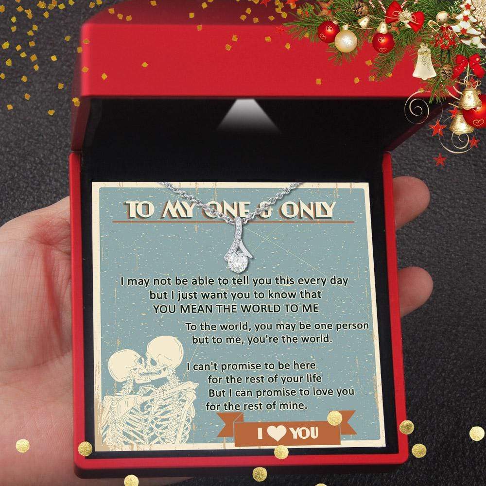 Alluring Beauty Necklace - Skull - To My One & Only - I Love You - Gnga13003