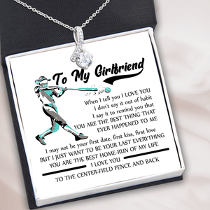 Alluring Beauty Necklace - Softball - To My Girlfriend - You are the best Home-run of My Life - Snb13040
