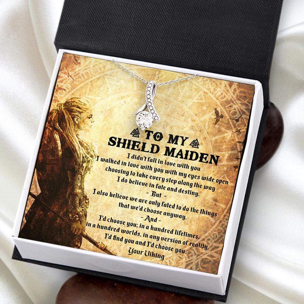 Alluring Beauty Necklace - To My Shield Maiden - I'd Choose You In A Hundred Lifetimes - Snb13007