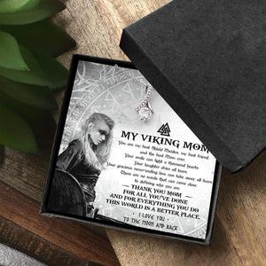 Alluring Beauty Necklace - Viking - To My Viking Mom - I Love You To The Moon And Back - Snb19009