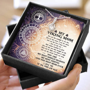 Alluring Beauty Necklace - Viking - To My Viking Mom - I Love You To The Moon And Back - Snb19011