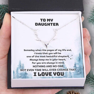Antler Necklace - Hunting - To My Daughter - I Know That You Will Be Always Keep Me In Your Heart - Gnt17011