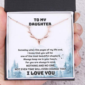 Antler Necklace - Hunting - To My Daughter - I Know That You Will Be Always Keep Me In Your Heart - Gnt17011