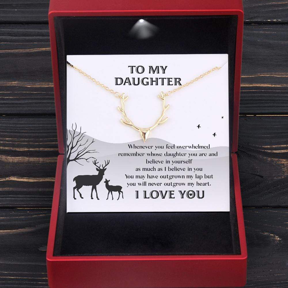 Antler Necklace - Hunting - To My Daughter - Remember Whose Daughter You Are And Believe In Yourself - Gnt17012