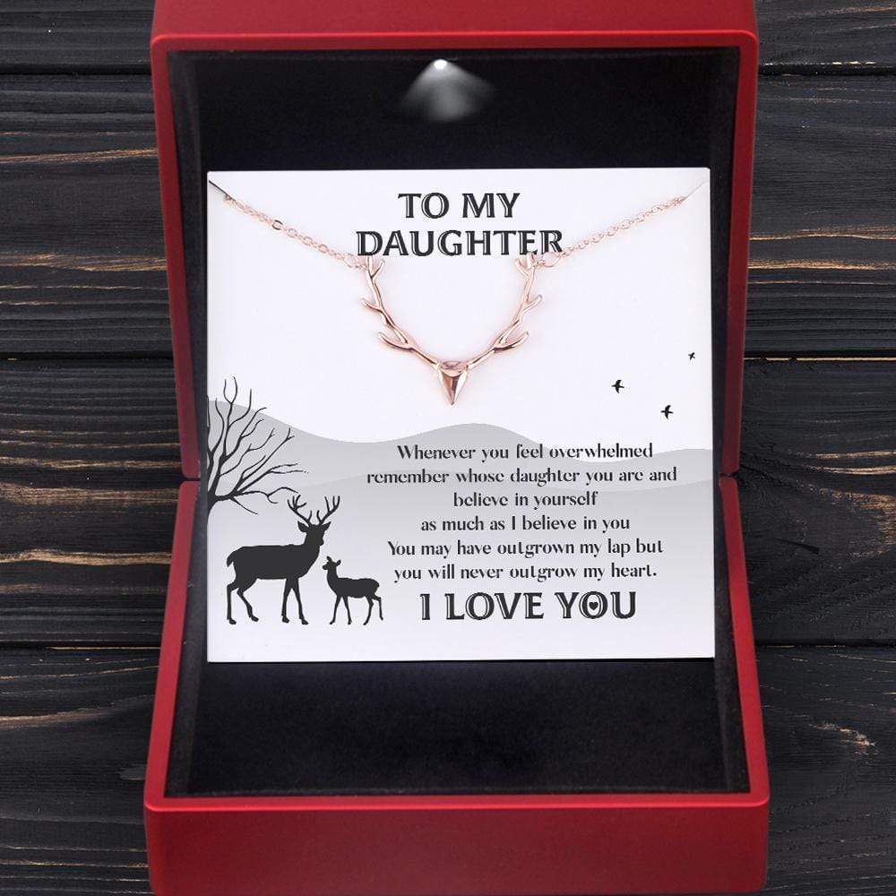 Antler Necklace - Hunting - To My Daughter - Remember Whose Daughter You Are And Believe In Yourself - Gnt17012