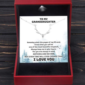 Antler Necklace - Hunting - To My Granddaughter - You Are Always In Mine - Gnt23003