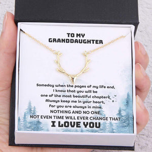 Antler Necklace - Hunting - To My Granddaughter - You Are Always In Mine - Gnt23003