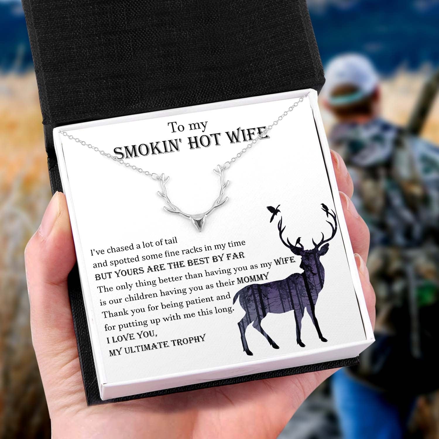 Antler Necklace - Hunting - To My Wife - I Love You - Gnt15023