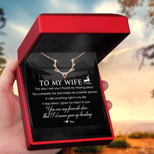 Antler Necklace - Hunting - To My Wife - I Love You - Gnt15024