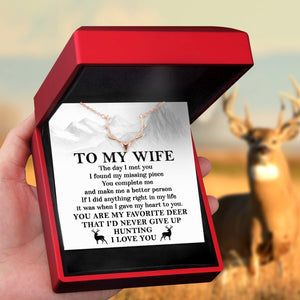 Antler Necklace - Hunting - To My Wife - You Are My Favorite Deer - Gnt15021