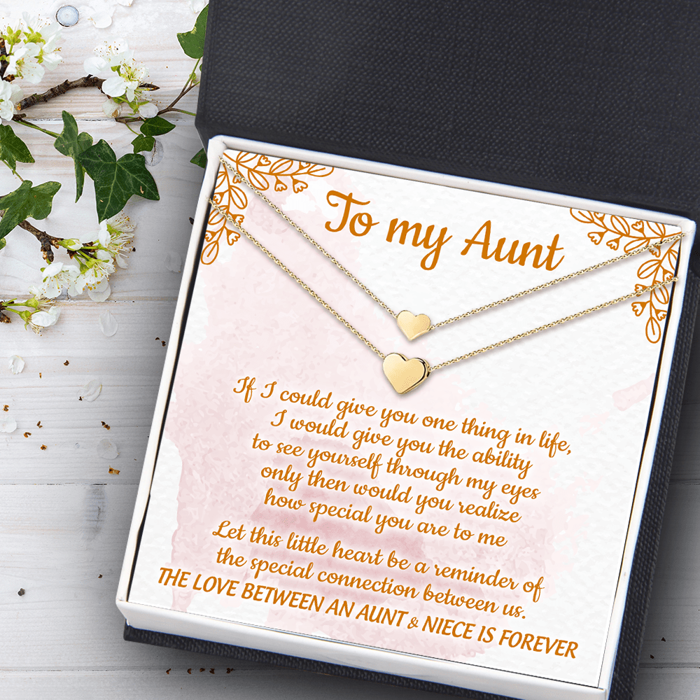 Aunt & Niece Heart Necklace - Family - To My Aunt - How Special You Ar -  Wrapsify