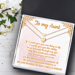 Aunt & Niece Heart Necklace - Family - To My Aunt - How Special You Are To Me - Glme30001