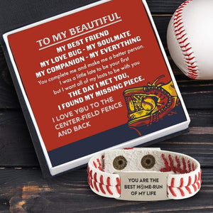 Baseball Bracelet - Baseball - To My Beautiful - You Complete Me And Make Me A Better Person - Gbzj13004