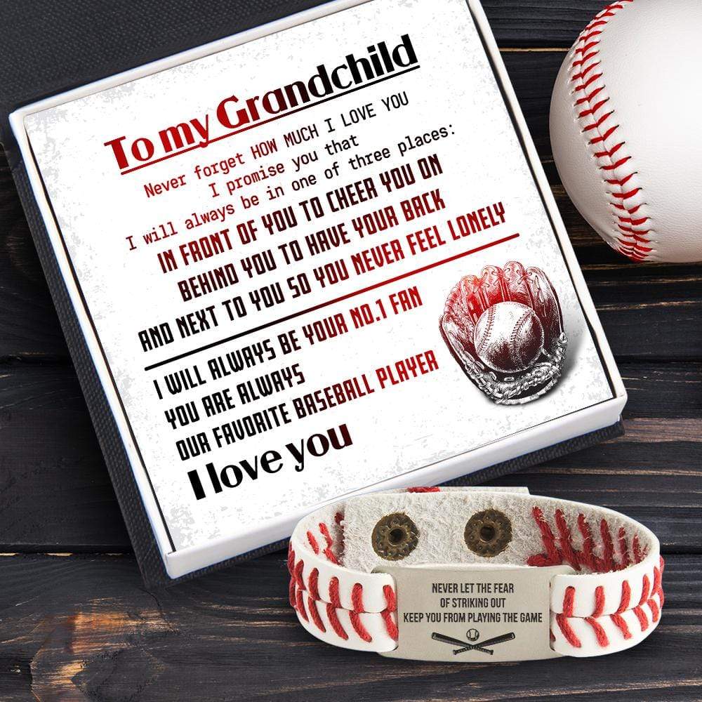 Baseball Bracelet - Baseball - To My Grandchild - I Love You - Gbzj22002