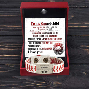 Baseball Bracelet - Baseball - To My Grandchild - I Love You - Gbzj22002