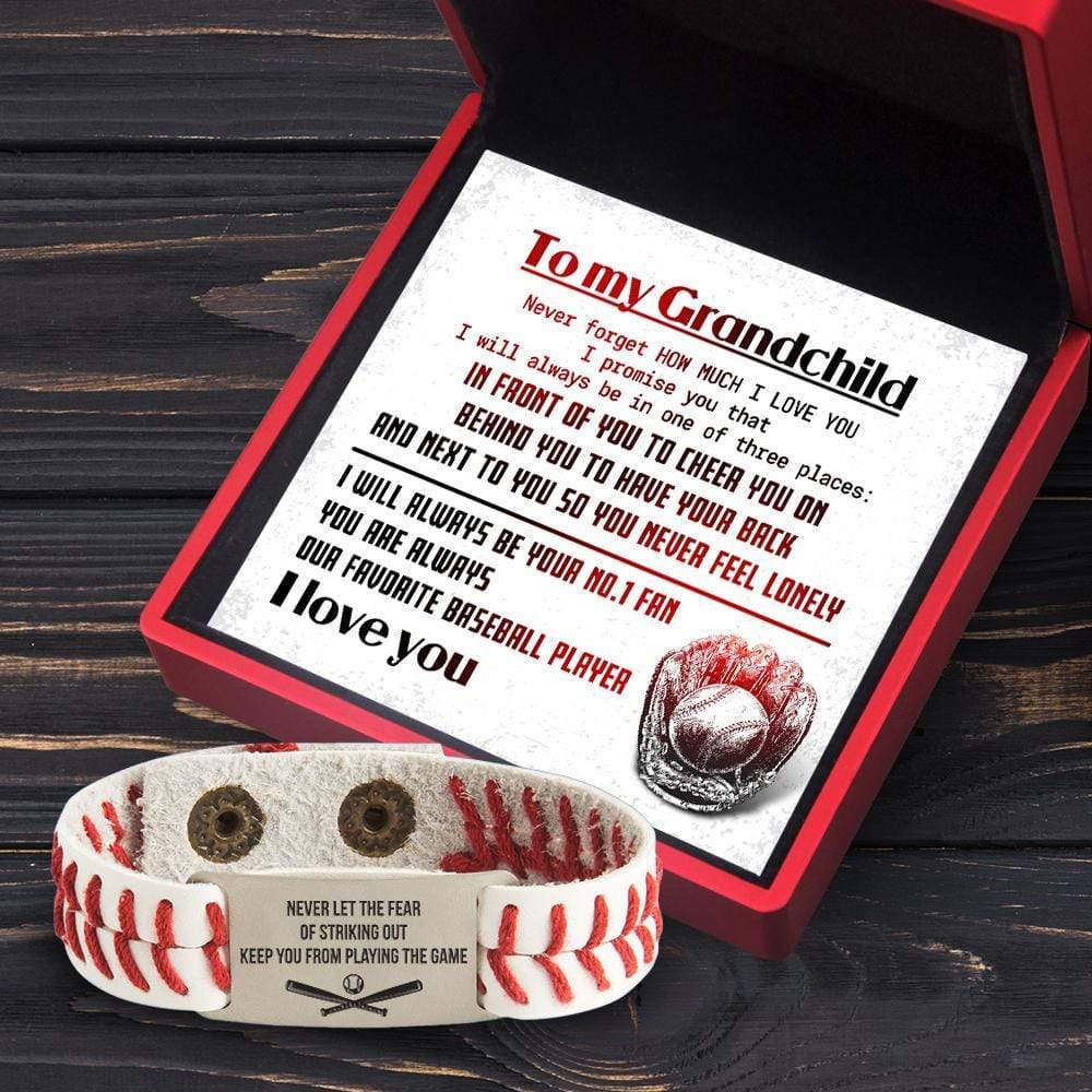 Baseball Bracelet - Baseball - To My Grandchild - I Love You - Gbzj22002
