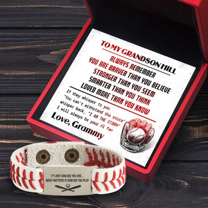 Baseball Bracelet - Baseball - To My Grandson Hill - Always Remember You Are Loved More Than You Know - Gbzj22007