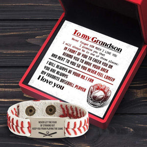 Baseball Bracelet - Baseball - To My Grandson - Never Forget How Much I Love You - Gbzj22001
