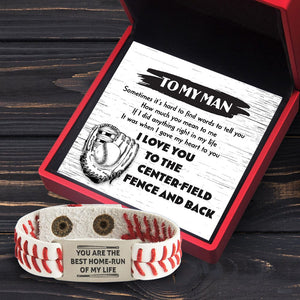 Baseball Bracelet - Baseball - To My Man - I Gave My Heart To You - Gbzj26005
