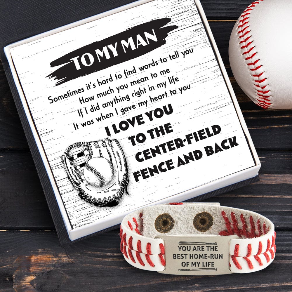 Baseball Bracelet - Baseball - To My Man - I Gave My Heart To You - Gbzj26005