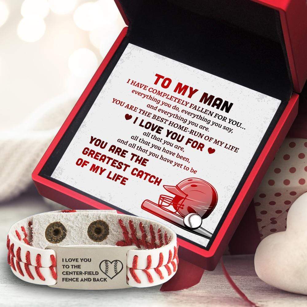 Baseball Bracelet - Baseball - To My Man - I Have Completely Fallen For You... - Gbzj26002