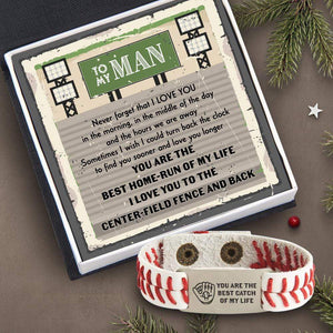 Baseball Bracelet - Baseball - To My Man - You Are The Best Catch Of My Life - Gbzj26001