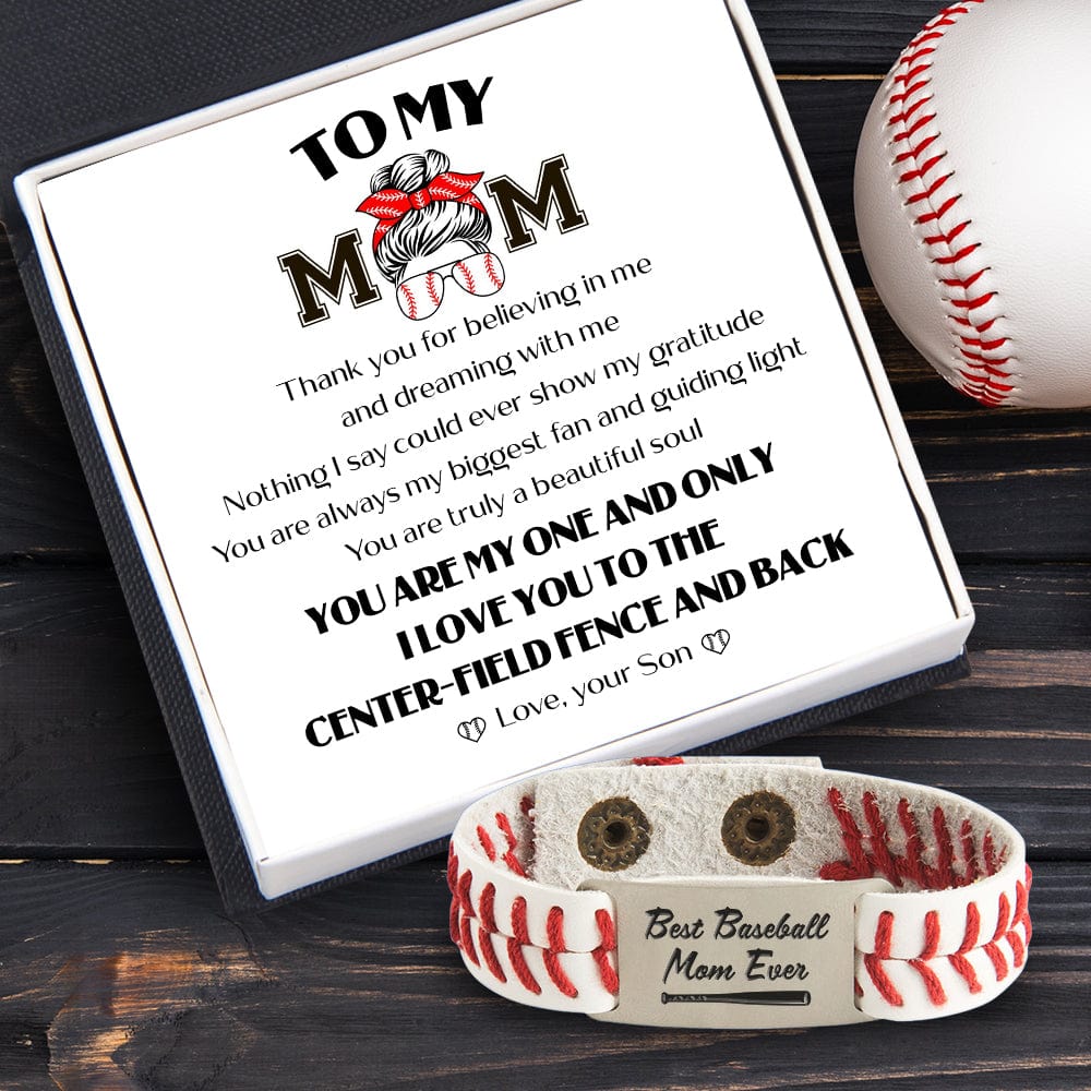 Baseball Bracelet - Baseball - To My Mom - From Son - You Are Always My Biggest Fan And Guiding Light - Gbzj19002