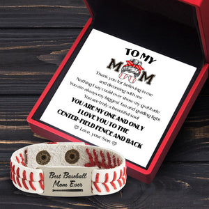Baseball Bracelet - Baseball - To My Mom - From Son - You Are Always My Biggest Fan And Guiding Light - Gbzj19002