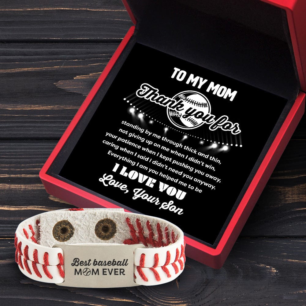 Baseball Bracelet - Baseball - To My Mom - I Love You - Gbzj19003