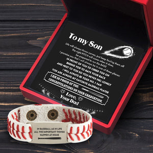 Baseball Bracelet - Baseball - To My Son - From Dad - I Will Always Be Your No.1 Fan - Gbzj16015